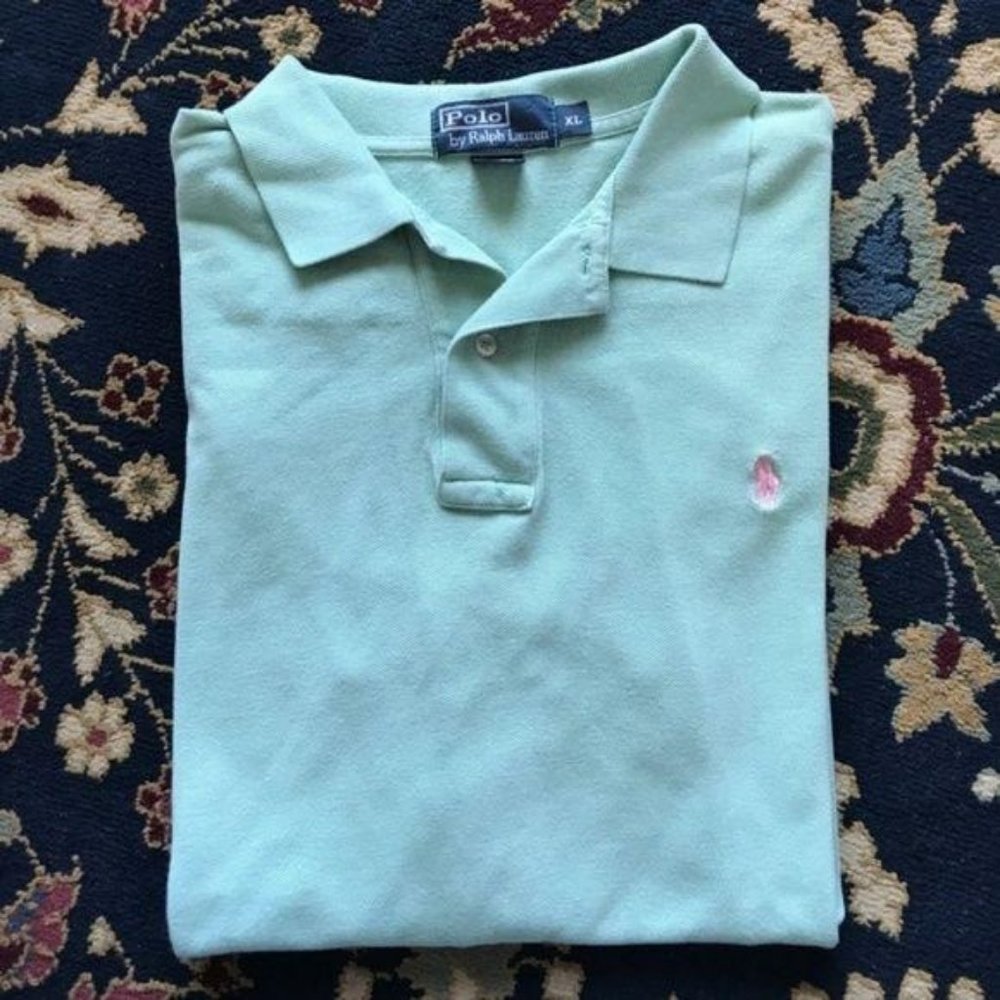 Polo Men’s Mint Pink Logo